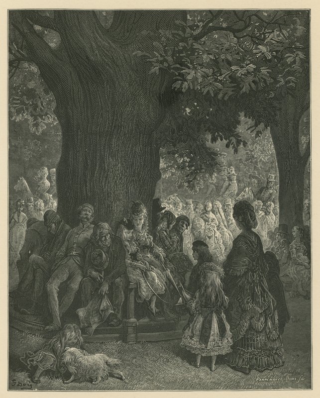 Kensington Gardens, em Londres de Gustave Dore