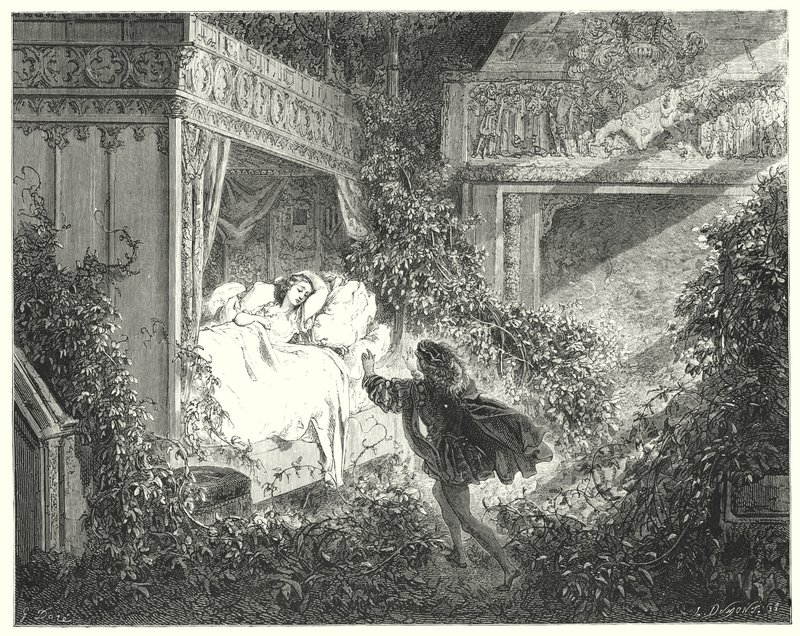 La Belle Au Bois Dormant; Bela Adormecida (gravação) de Gustave Dore