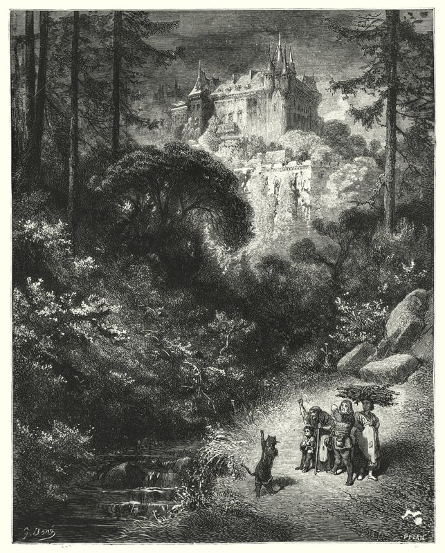 O Gato Mestre ou o Gato Botte; O Gato de Botas de Gustave Dore