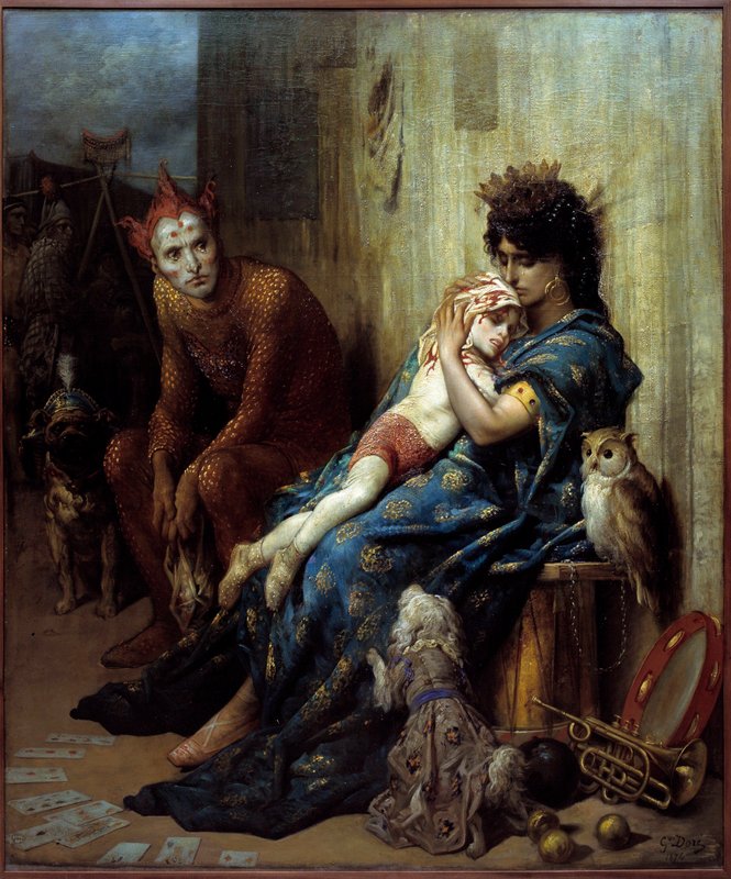 Publio Tommasi、Les Saltimbanques、希少画集より Gustave_Dore_-