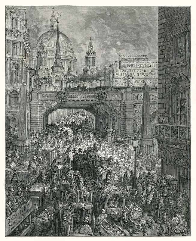 Ludgate Hill (gravura) de Gustave Dore
