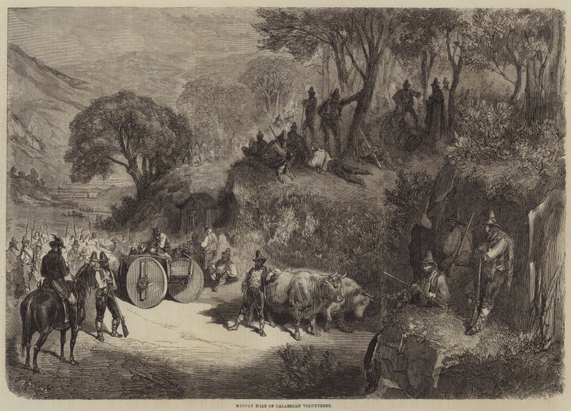 Parada do Meio-dia dos Voluntários da Calábria de Gustave Dore
