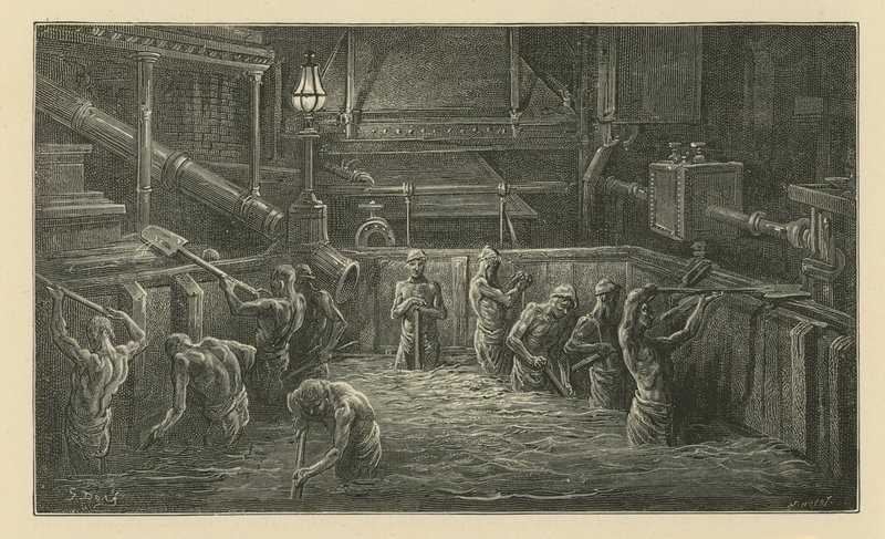 Mistura do malte (gravação) de Gustave Dore
