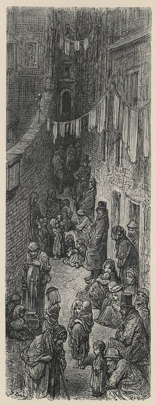 Corte Laranja, Drury Lane de Gustave Dore