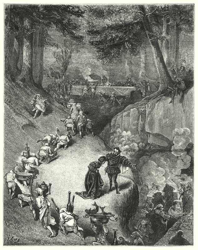 Riquet a La Houppe; Ricky of the Tuft (gravura) de Gustave Dore