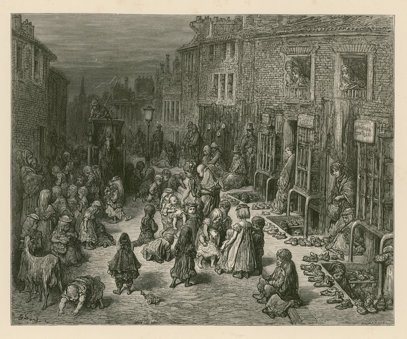 Seven Dials, Londres de Gustave Dore