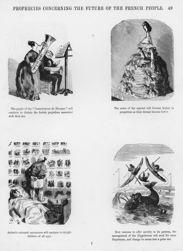 Esboços Humorosos e Grotescos de Gustave Dore (gravura) de Gustave Dore