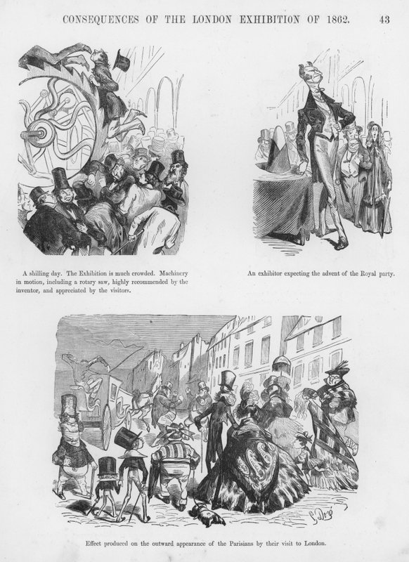 Esboços Humorosos e Grotescos de Gustave Dore (gravura) de Gustave Dore