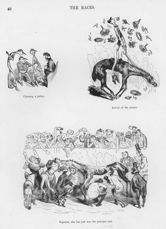Esboços Humorosos e Grotescos de Gustave Dore (gravura) de Gustave Dore