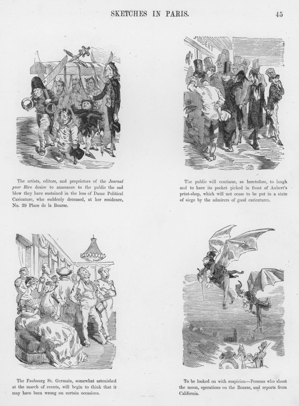 Esboços Humorosos e Grotescos de Gustave Dore (gravura) de Gustave Dore