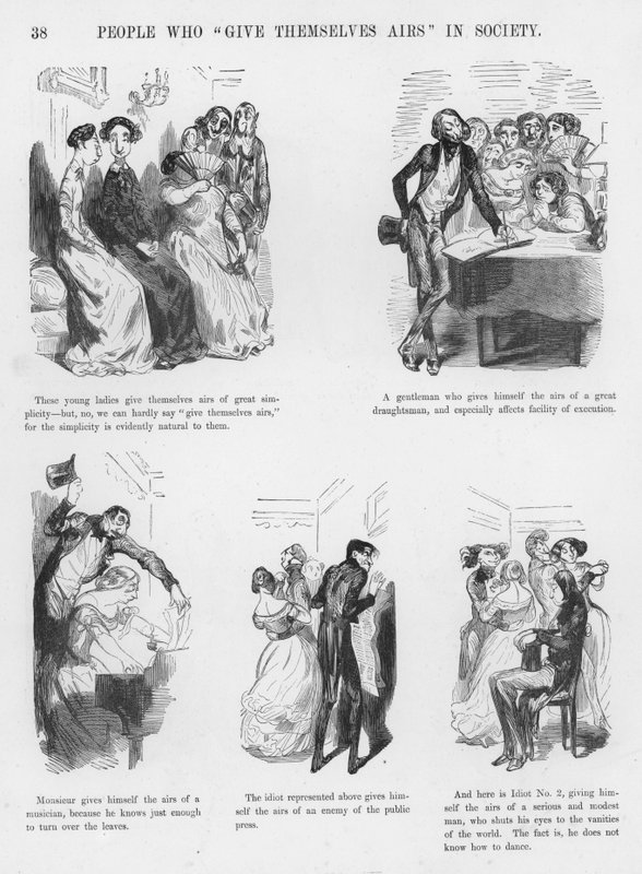 Esboços Humorosos e Grotescos de Gustave Dore (gravura) de Gustave Dore