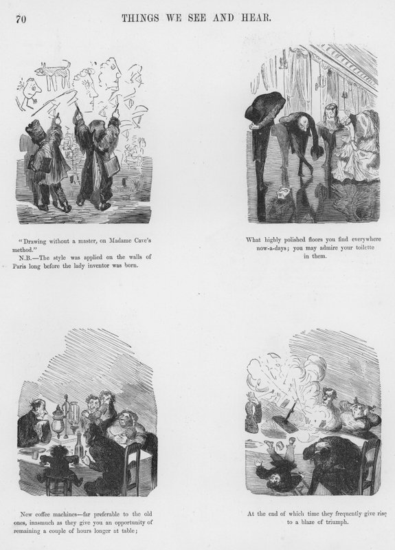 Esboços Humorosos e Grotescos de Gustave Dore (gravura) de Gustave Dore