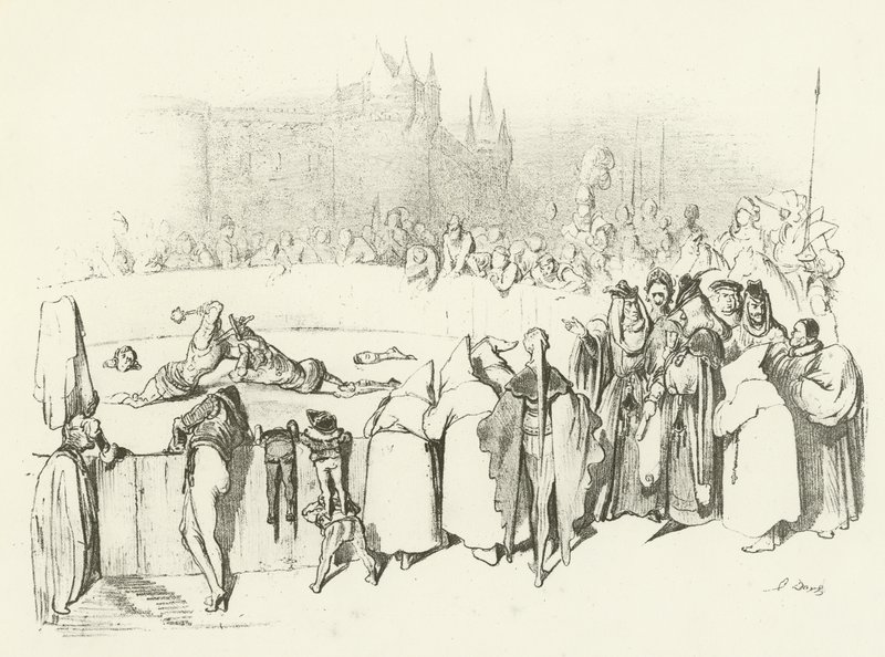 O Julgamento de Deus (gravura) de Gustave Dore