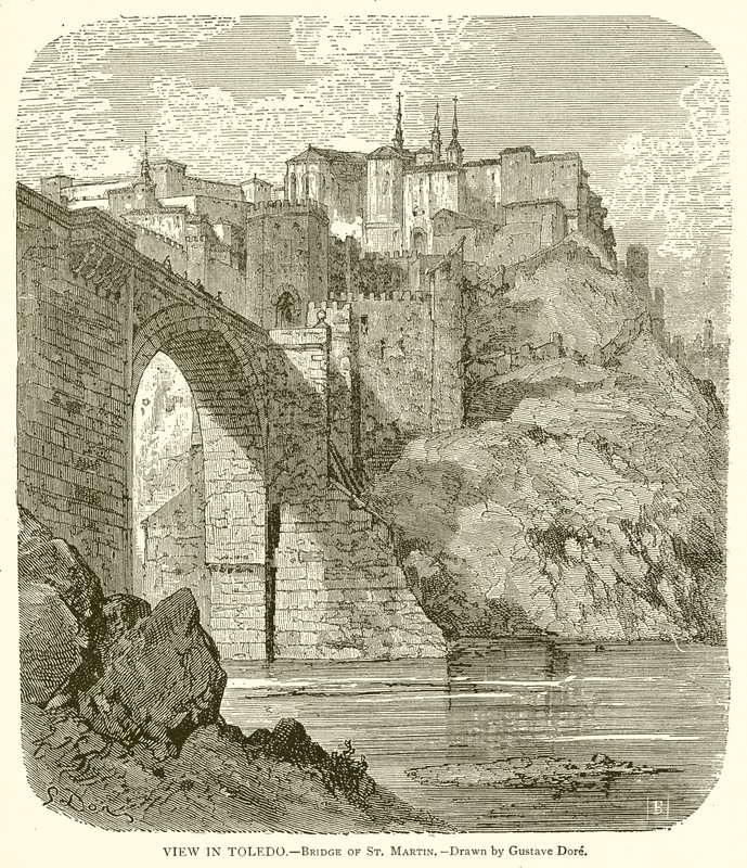 Vista em Toledo .-- Ponte de St. Martin de Gustave Dore
