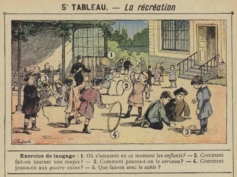 La recreation (cor litho) de Gustave Fraipont