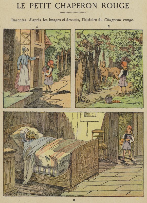 Capuchinho Vermelho (cor litho) de Gustave Fraipont