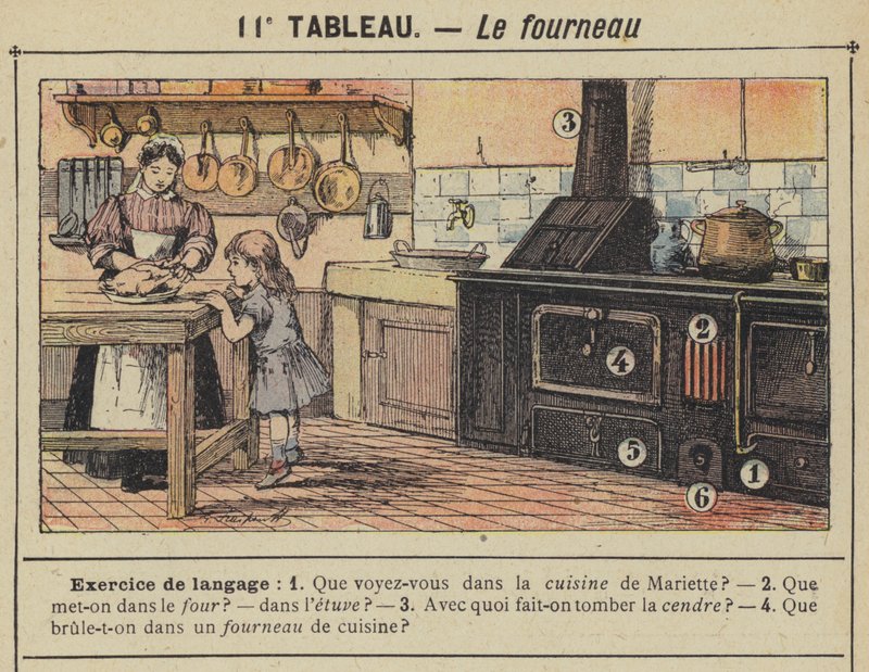 A fornalha (cor litho) de Gustave Fraipont