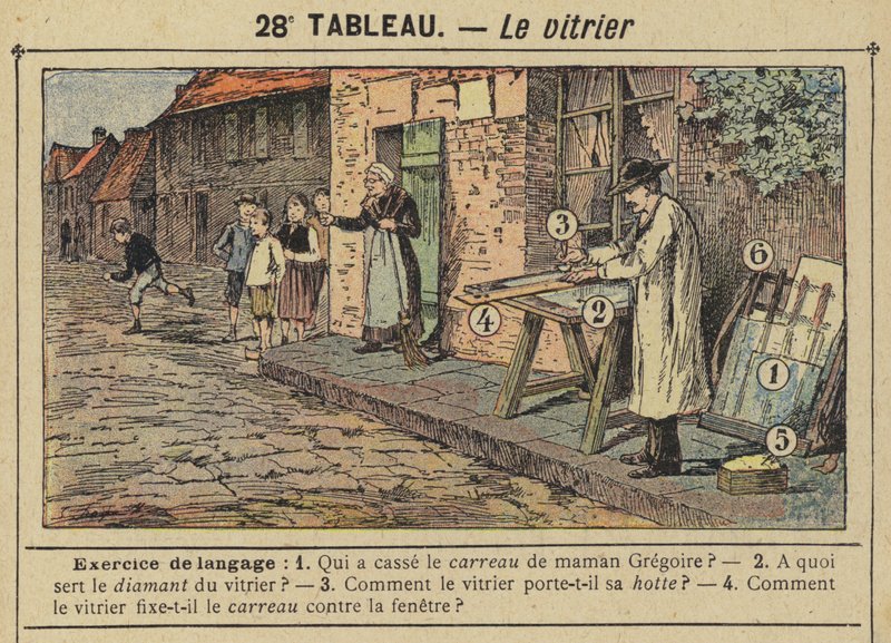 O vidraceiro (cor litho) de Gustave Fraipont