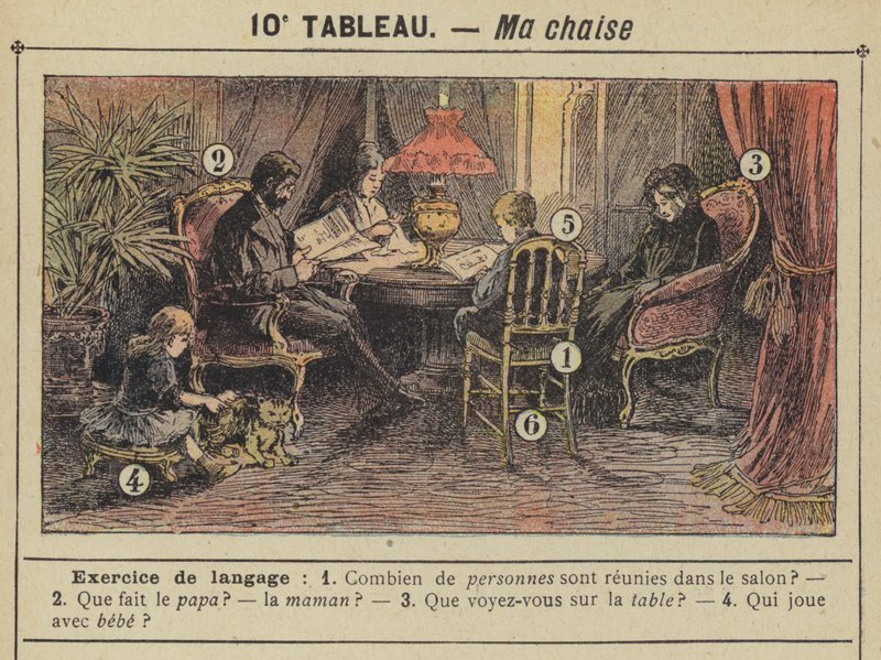 A minha cadeira (cor litho) de Gustave Fraipont