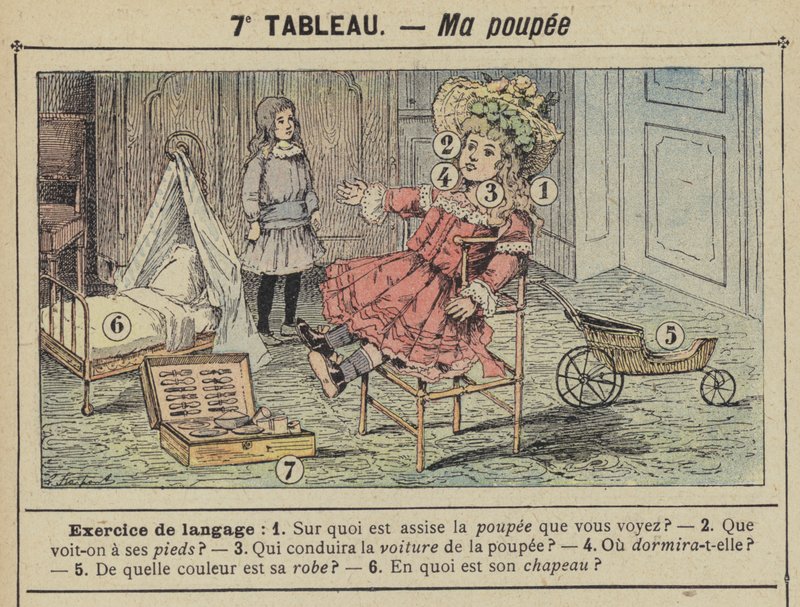 A minha boneca (cor litho) de Gustave Fraipont