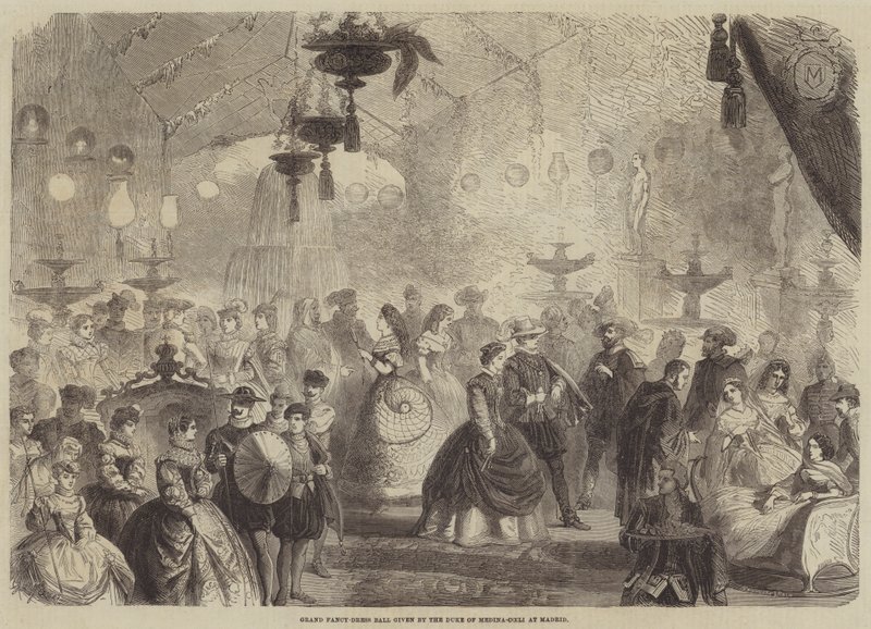 Grande baile à fantasia, oferecido pelo duque de Medina-Coeli em Madri de Gustave Janet