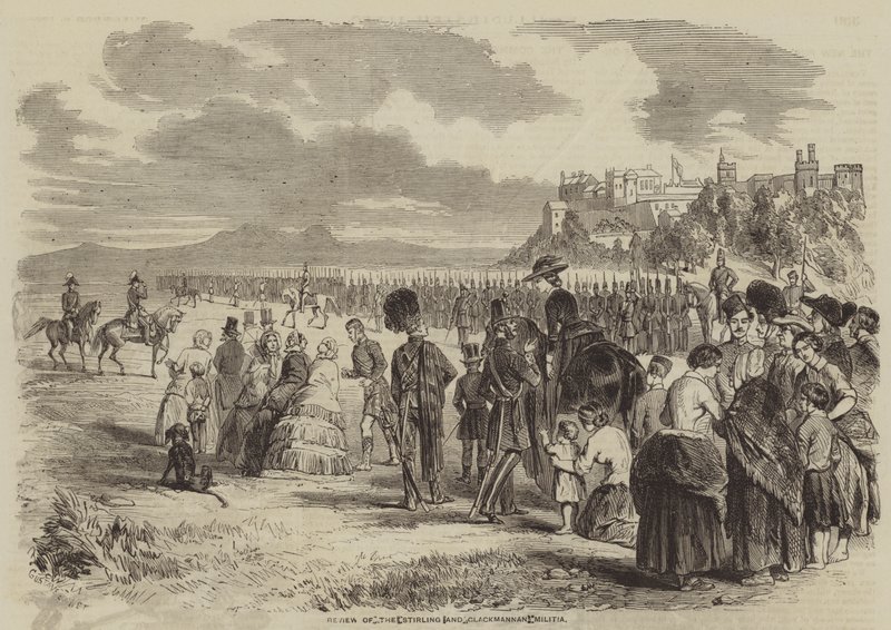 Revisão da milícia de Stirling e Clackmannan de Gustave Janet