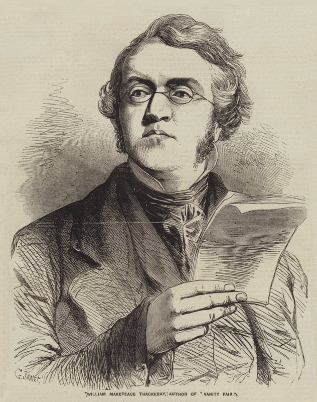 William Makepeace Thackeray, autor de Vanity Fair de Gustave Janet
