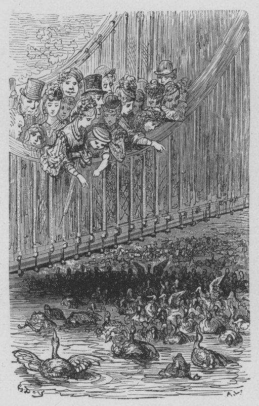 Hyde Park, La Serpentine de Gustave after Dore