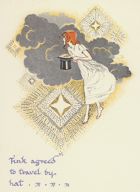 Peter Pan e Wendy: A Sininho concordou em viajar de chapéu (cor litho) de Gwynedd M. Hudson