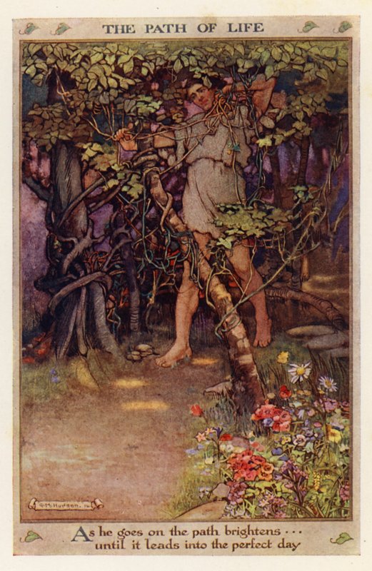 O Caminho da Vida (litografia a cores) de Gwynedd M. Hudson