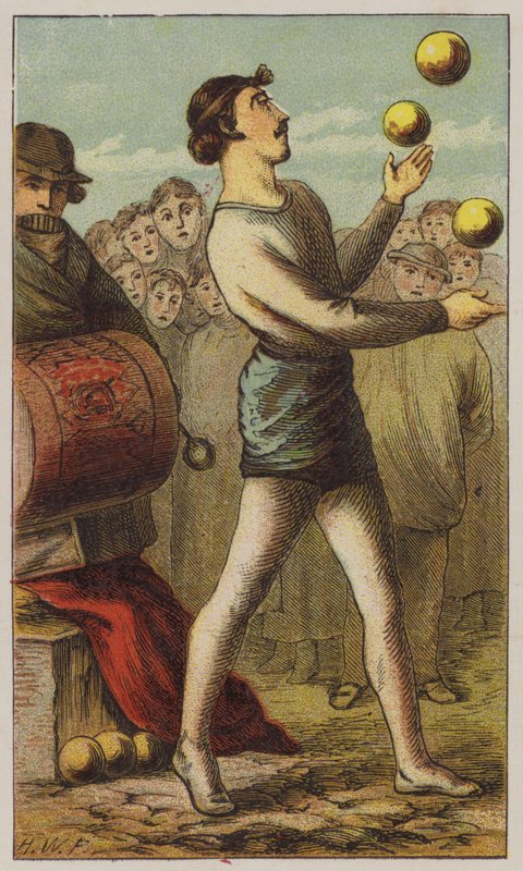Acrobat (cor litho) de H.W. (after) Petherick