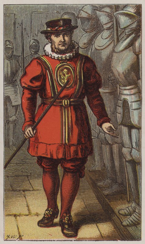 Beefeater (cor litho) de H.W. (after) Petherick
