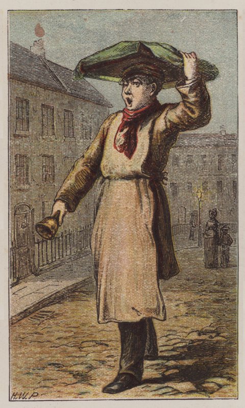 Muffin Man (cor litho) de H.W. (after) Petherick