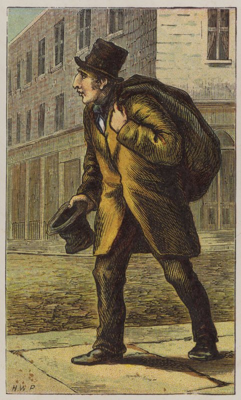 Velho Vestido (cor litho) de H.W. (after) Petherick