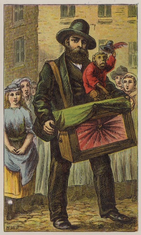 Moedor de Órgãos (cor litho) de H.W. (after) Petherick
