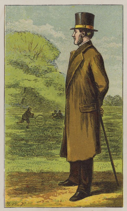 Guardião do Parque (cor litho) de H.W. (after) Petherick