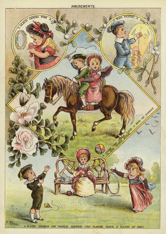 Diversões para crianças (chromolitho) de H. Hurst