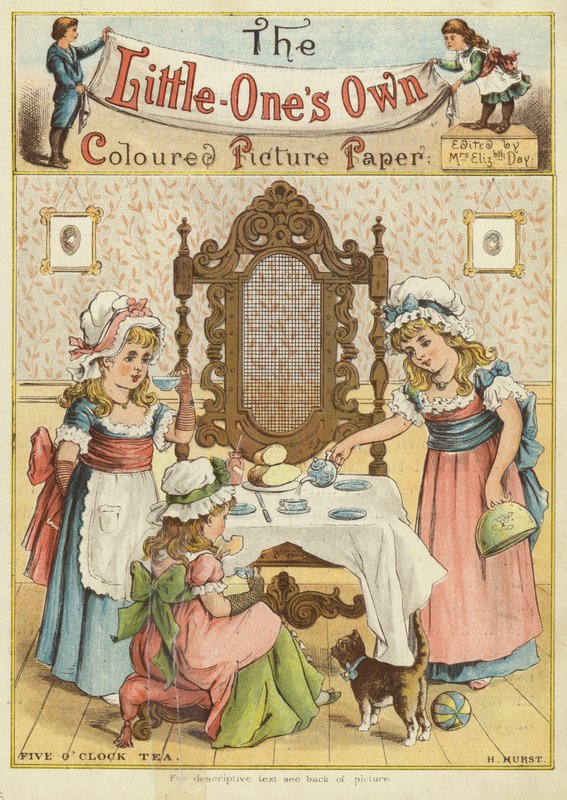 Chá das cinco horas (chromolitho) de H. Hurst