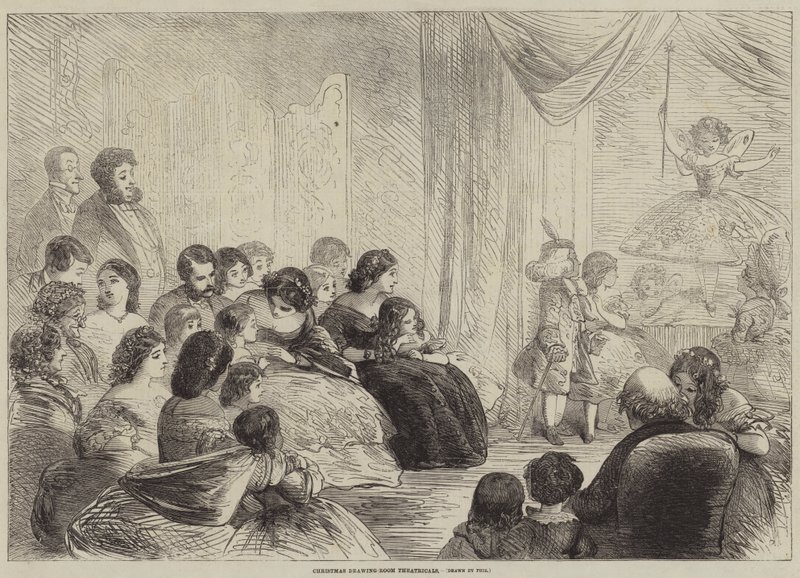 Teatros de sala de desenho de Natal de Hablot Knight Browne