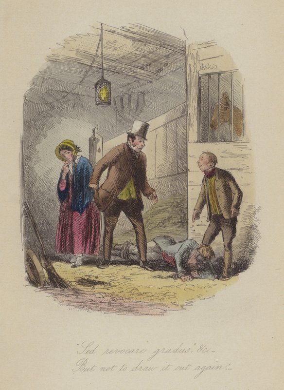 Ilustração para Lewis Arundel ou The Railroad of Life de Frank E Smedley (gravura colorida) de after Hablot Knight Browne