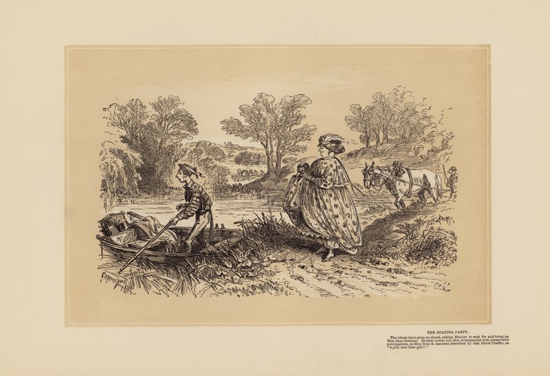Sketches de pesca à linha, n.º 3, Um saltador (gravura) de Hablot Knight (1815 92) Browne