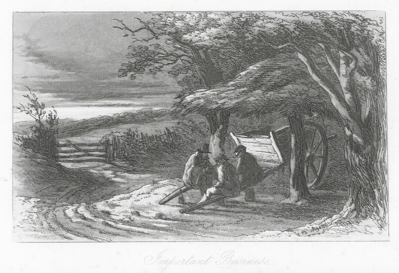 Ruas de Londres: Negócios importantes (gravura) de Hablot Knight (1815 92) Browne