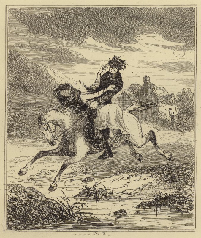 Rapto de Miss Gould de Hablot Knight Browne