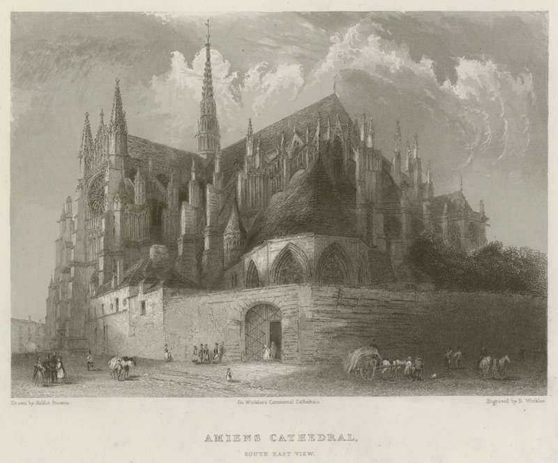 Catedral de Amiens, vista sudeste de Hablot Knight Browne