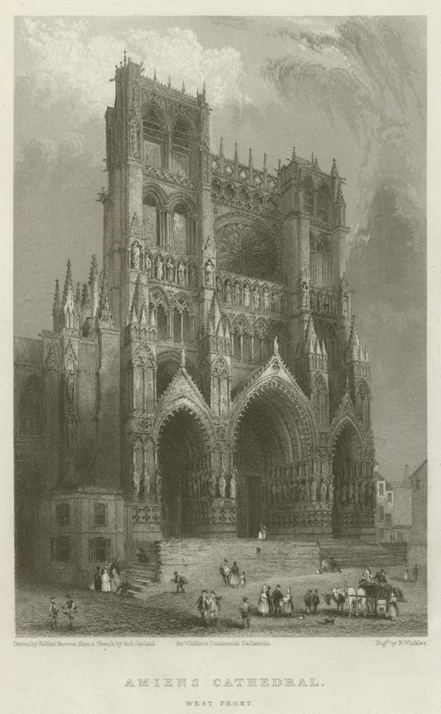 Catedral de Amiens, Frente Oeste de Hablot Knight Browne