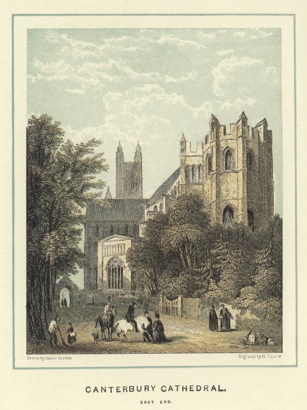 Catedral de Canterbury, east end de Hablot Knight Browne