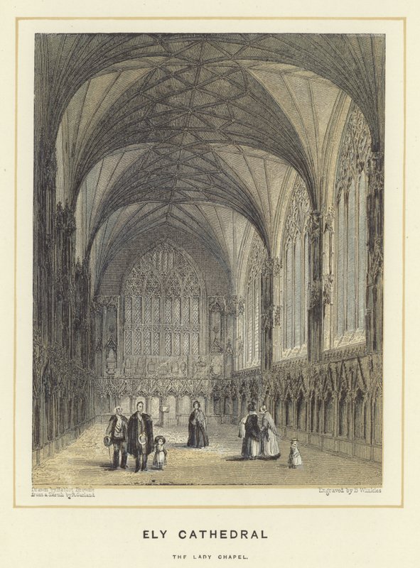 Catedral de Ely, a capela da senhora de Hablot Knight Browne