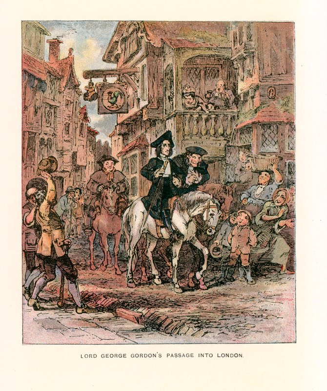 Ilustração para Barnaby Rudge. de Hablot Knight Browne