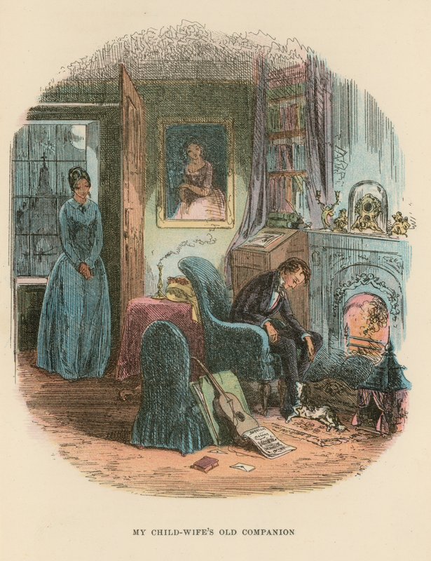 Ilustração para David Copperfield de Hablot Knight Browne