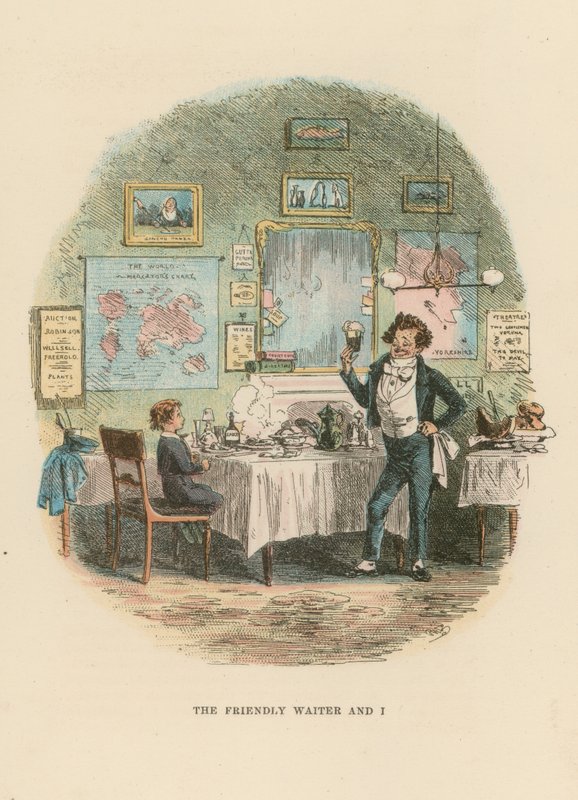 Ilustração para David Copperfield de Hablot Knight Browne
